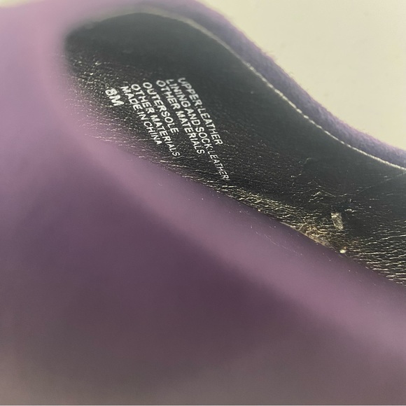 Banana Republic Womens Open Toe Suede Pumps Heels in Purple Size 8 - Picture 13 of 14